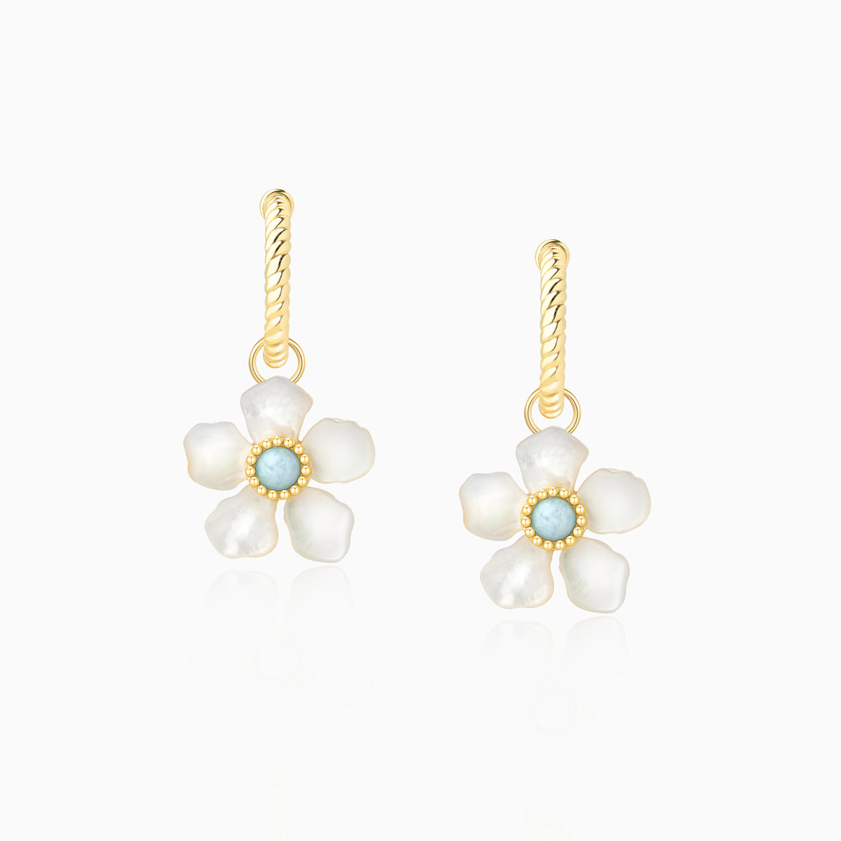 Mother of Pearls Blossom Earrings