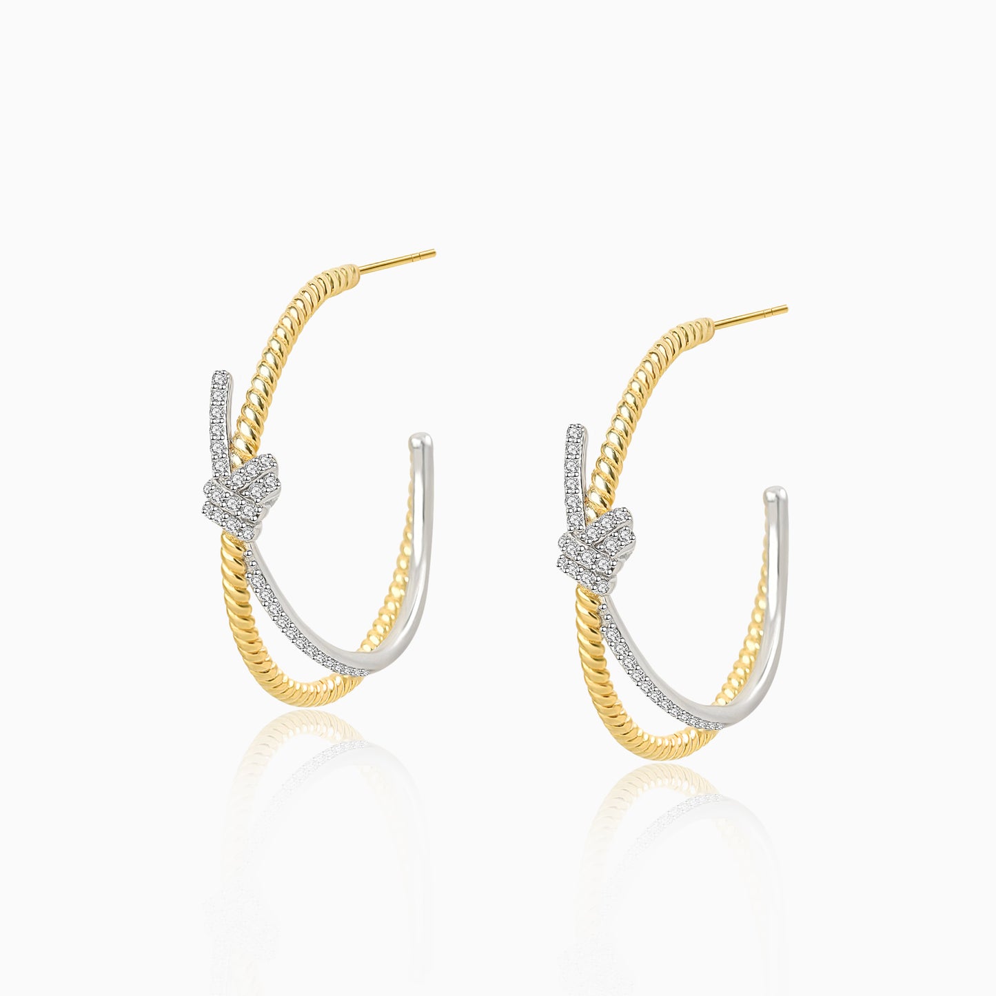 Knot Crossover Earrings