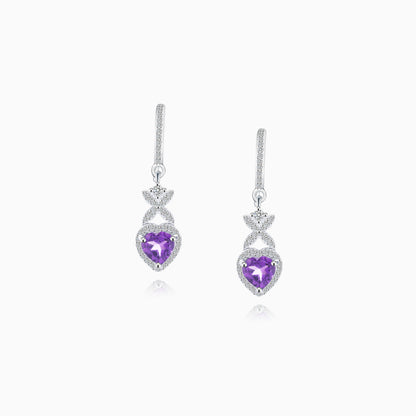 Amethyst Floral Dance Earrings