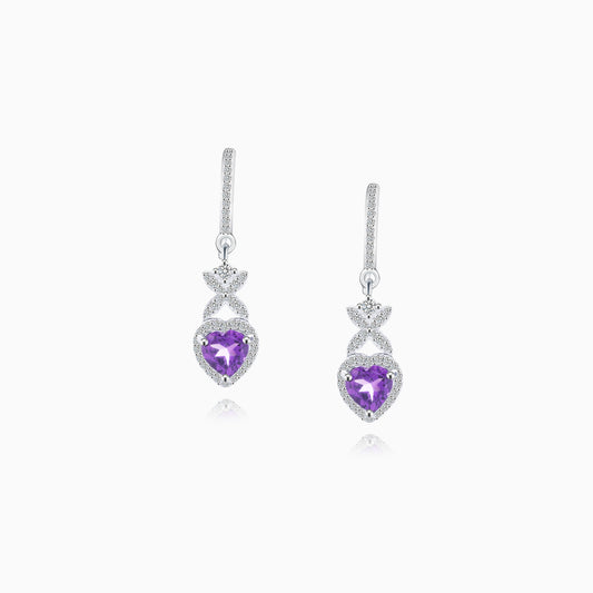 Amethyst Floral Dance Earrings