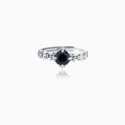Black Tourmaline Phantom Ring