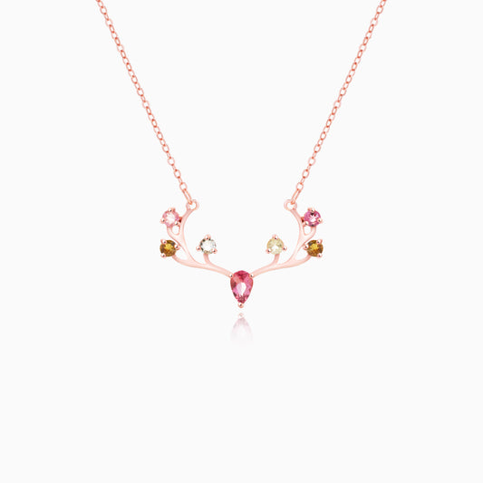 Elegant Antler Tourmaline Necklace