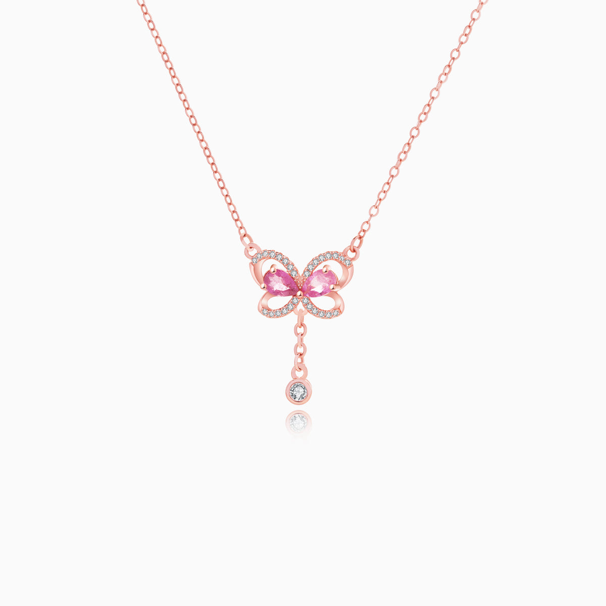 Iridescent Butterfly Dance Tourmaline Necklace