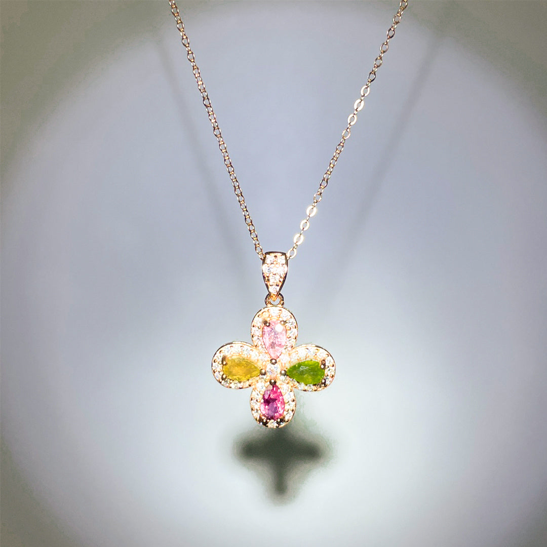 Serene Shamrock Tourmaline Pendant