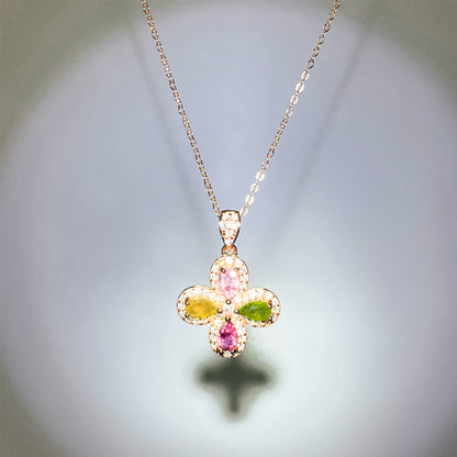 Serene Shamrock Tourmaline Pendant