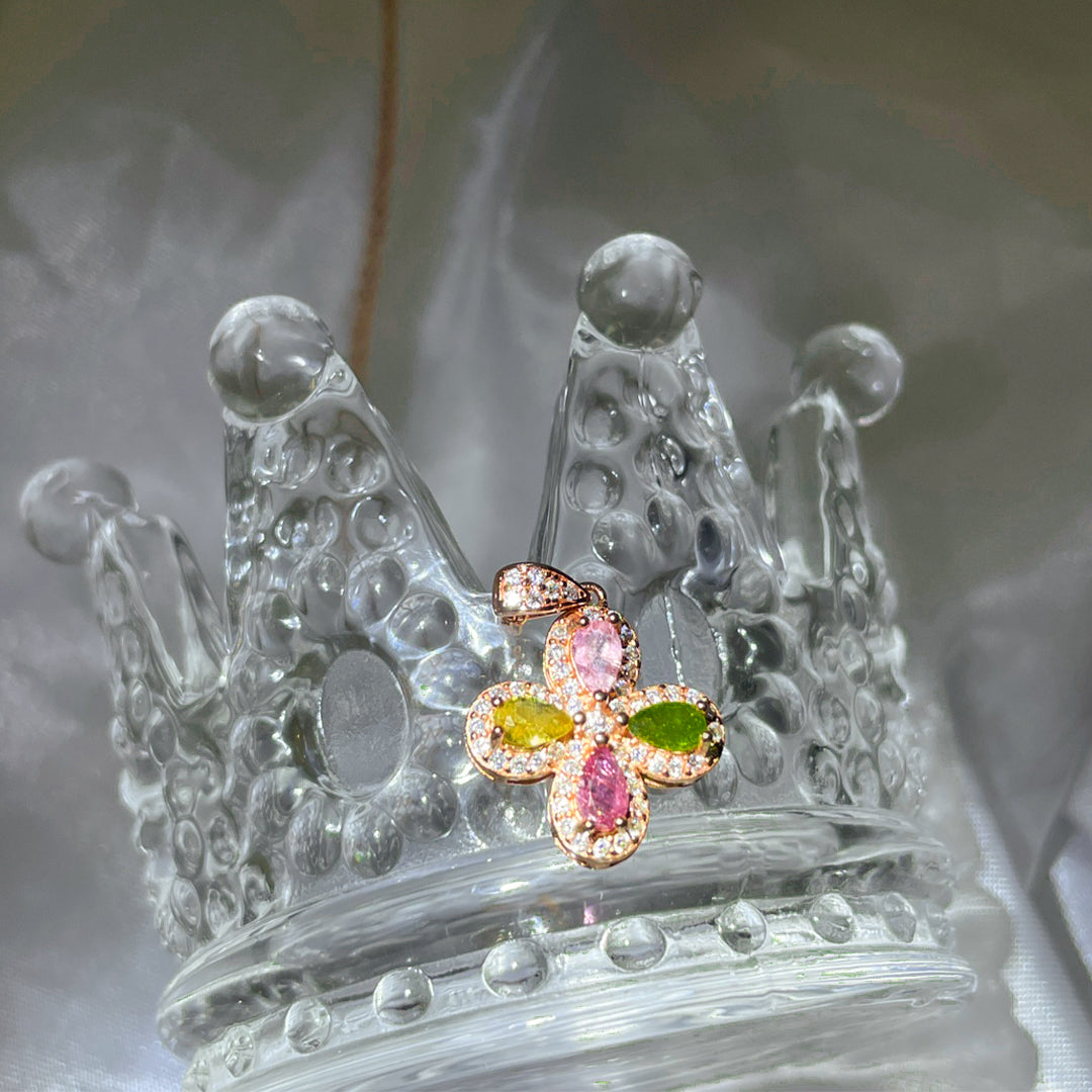 Serene Shamrock Tourmaline Pendant