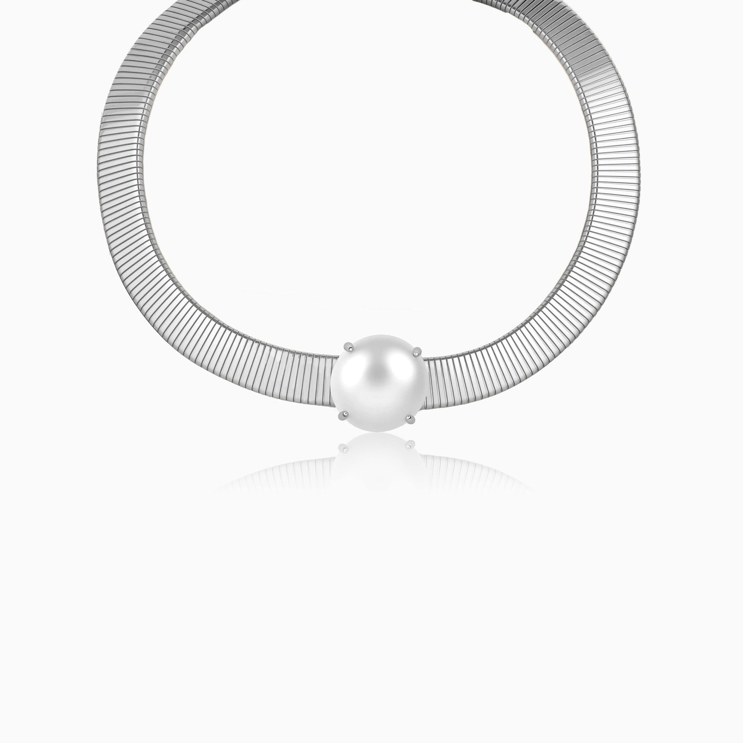 Modern Pearl Collar Necklace