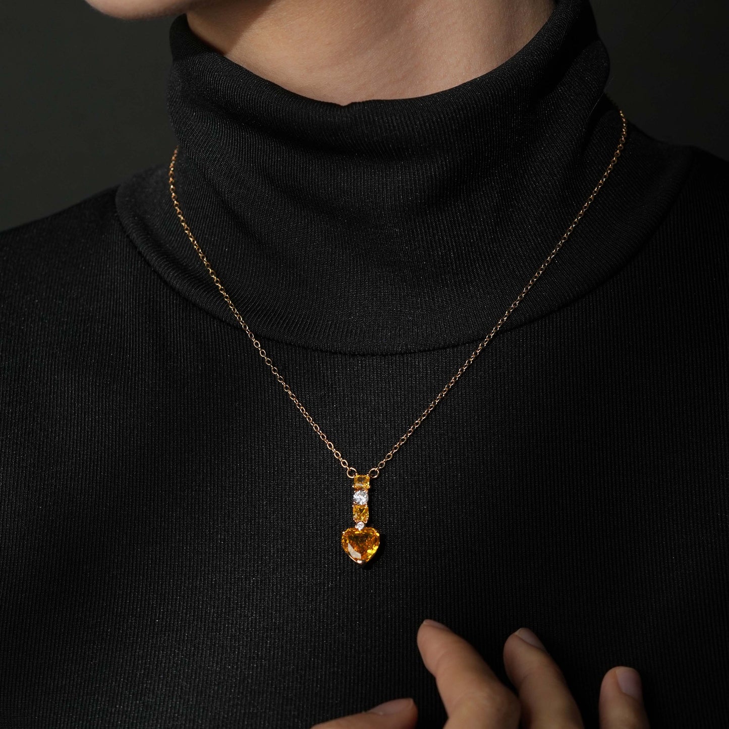 Radiant Heart Pendant Necklace