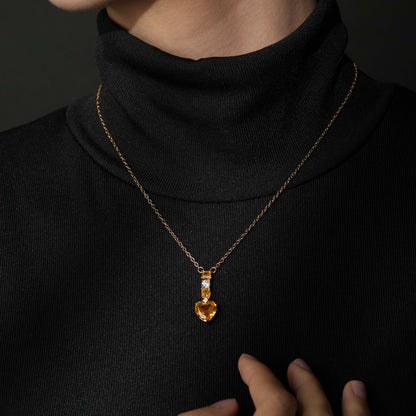 Radiant Heart Pendant Necklace