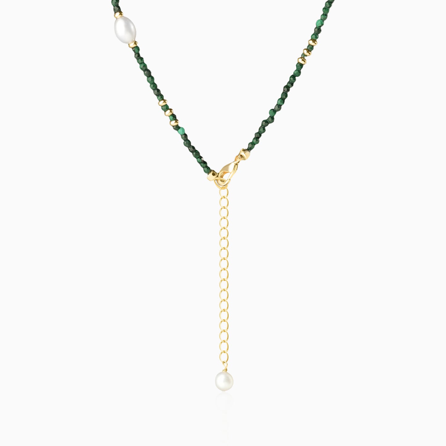 Malachite Natural Pearl Necklace