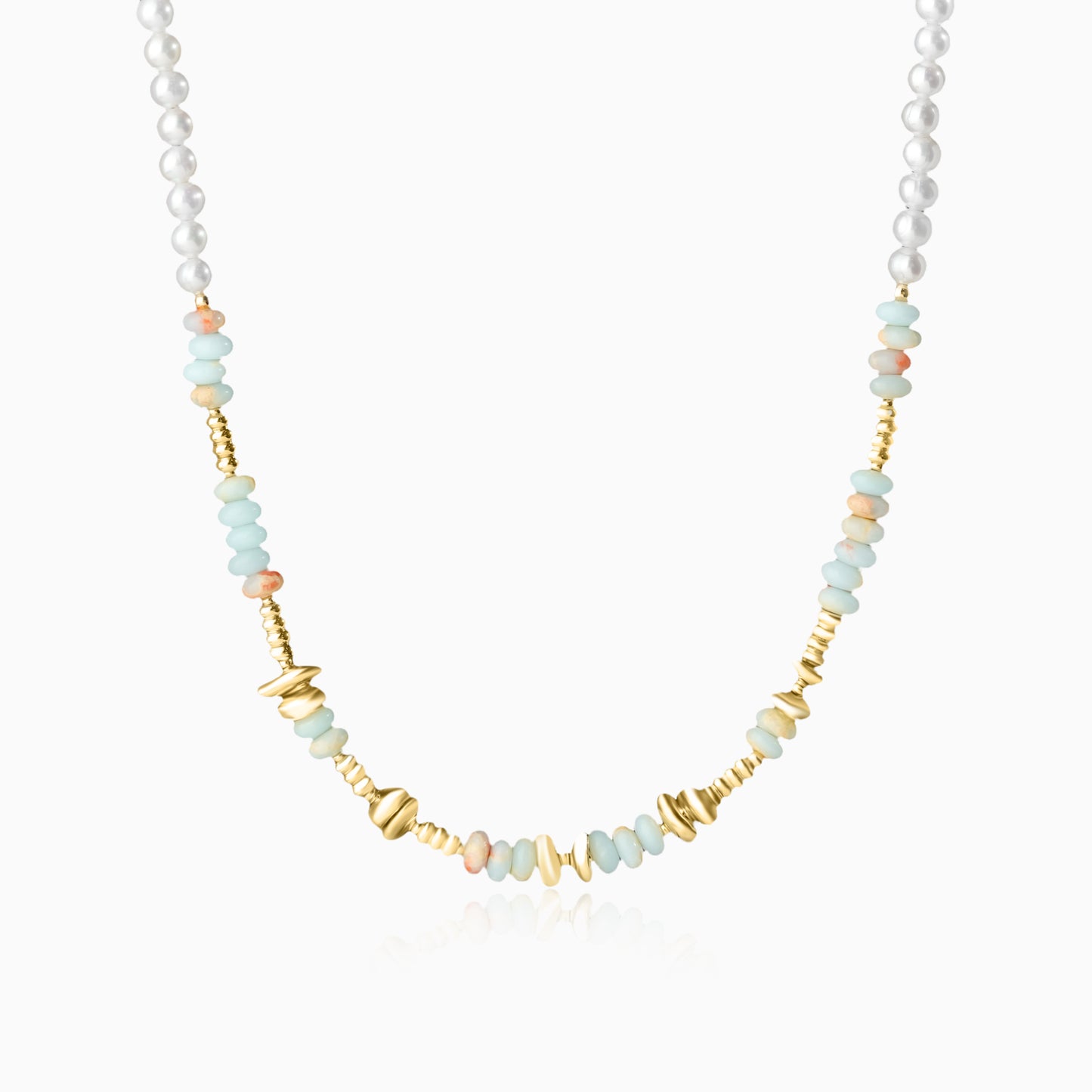 Shou Shan Stone Pearl Necklace