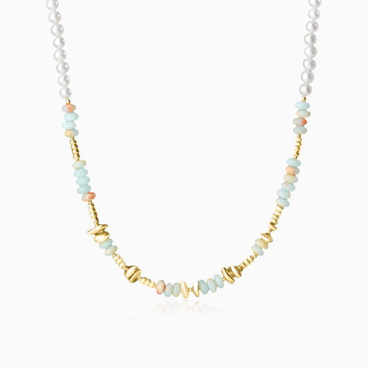 Shou Shan Stone Pearl Necklace