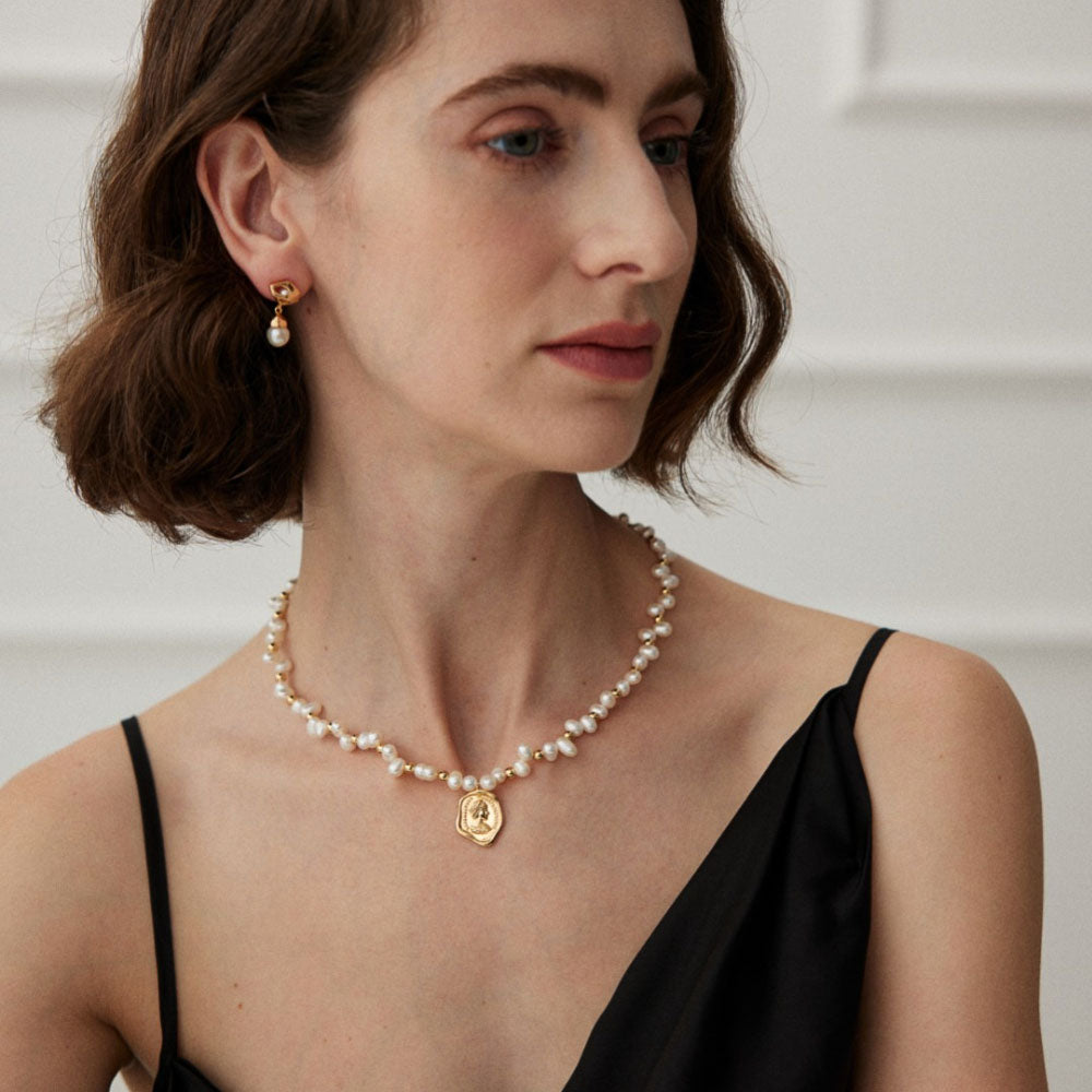 Baroque Pearl S925 Gold Plated Necklace