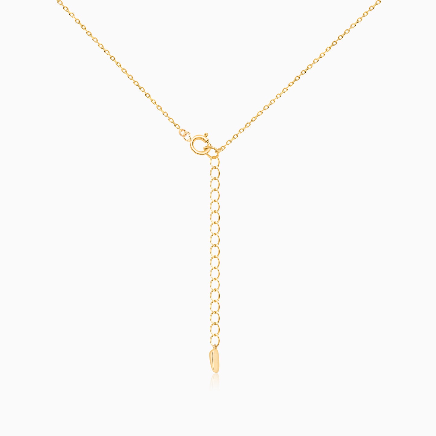 Vintage Double Ring Gold Plated Necklace