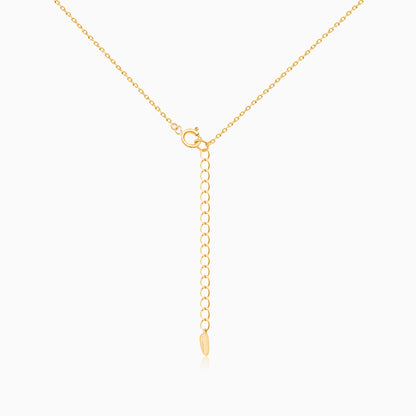 Vintage Double Ring Gold Plated Necklace