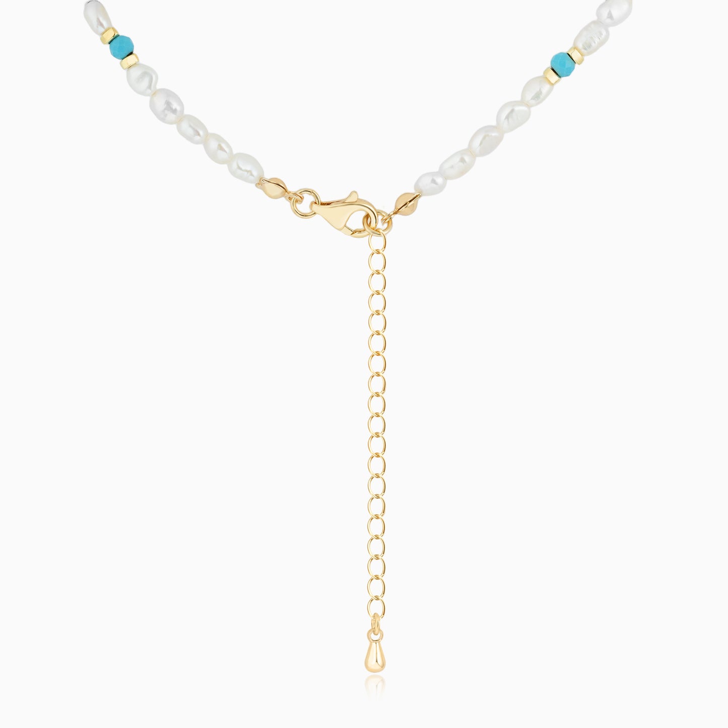 Baroque Raw Blue Turquoise Starlight Necklace