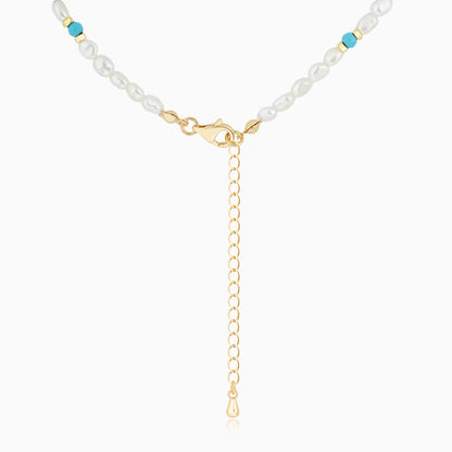 Baroque Raw Blue Turquoise Starlight Necklace