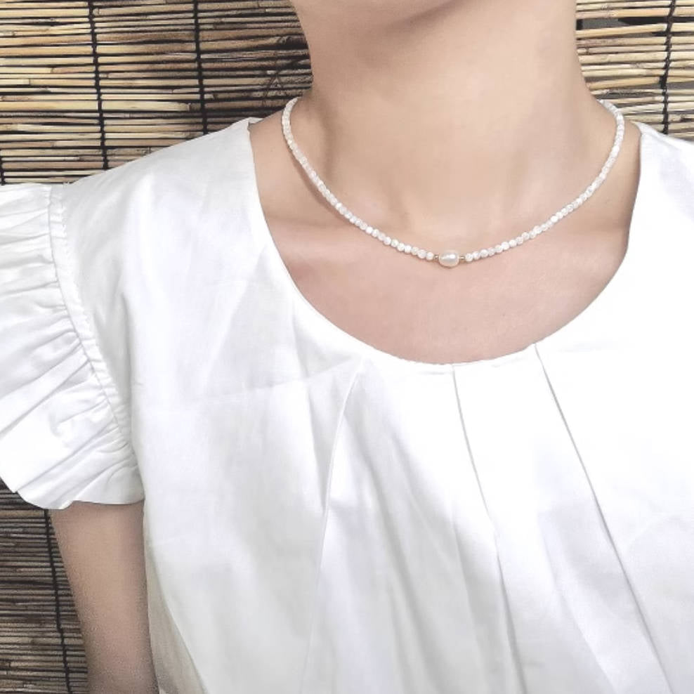 Natural Shell Beaded Necklace