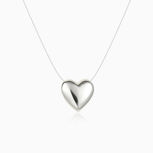 Hollwing Heart Pendant Necklace