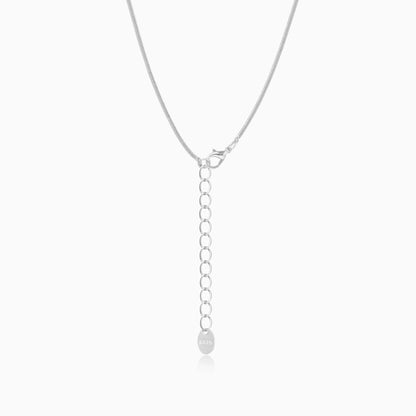 Pearl Drop Snake Chain Necklace
