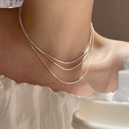Bold Snake Chain Necklace-13mm