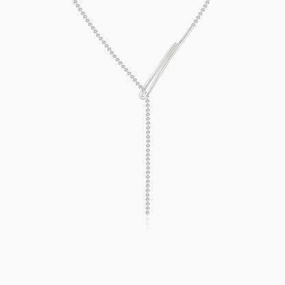Linear Bar Lariat Necklace