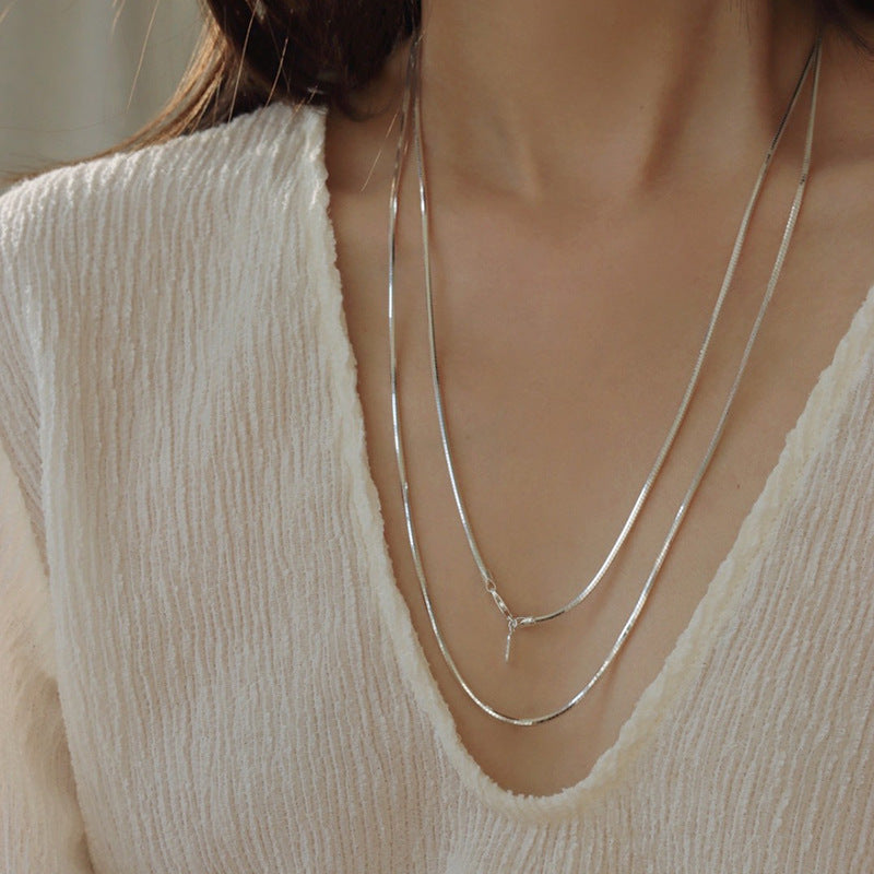 Sleek Snake Chain Necklace-9mm