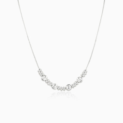 Textured Bead Snake Chain Necklace