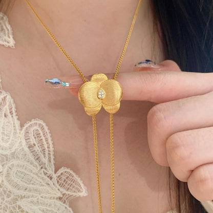 Petal Bloom Slider Necklace