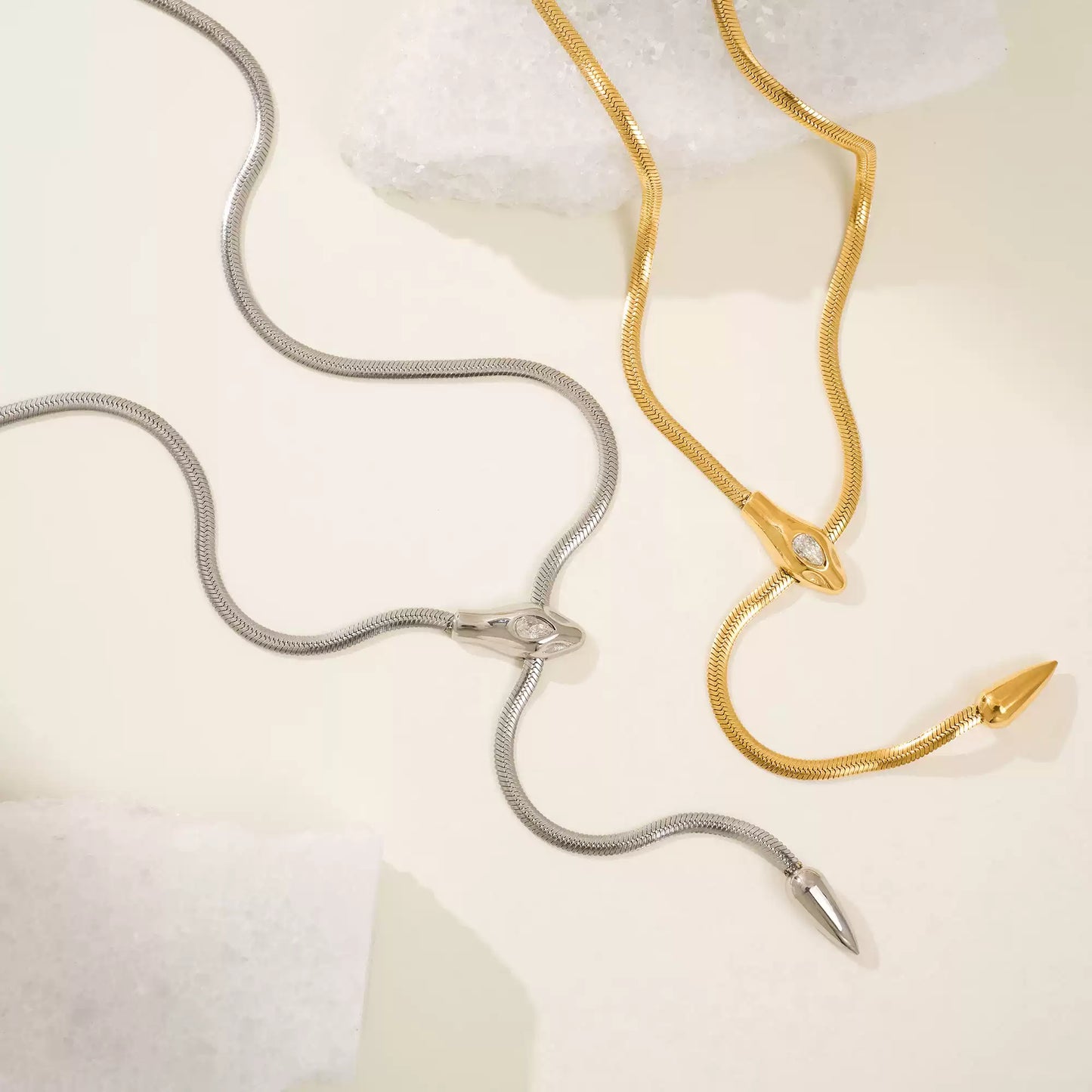 Serpent Snake Chain Necklace