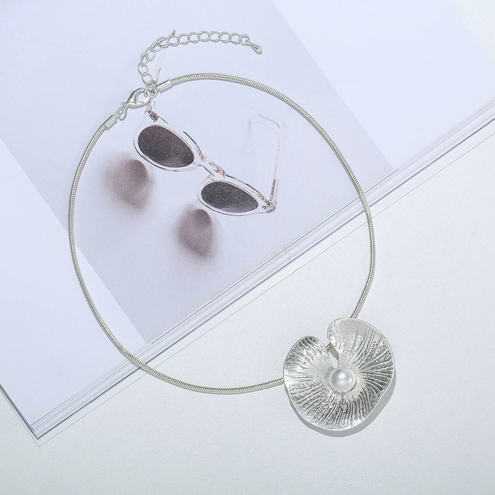 Spiral Pearl Shell Necklace