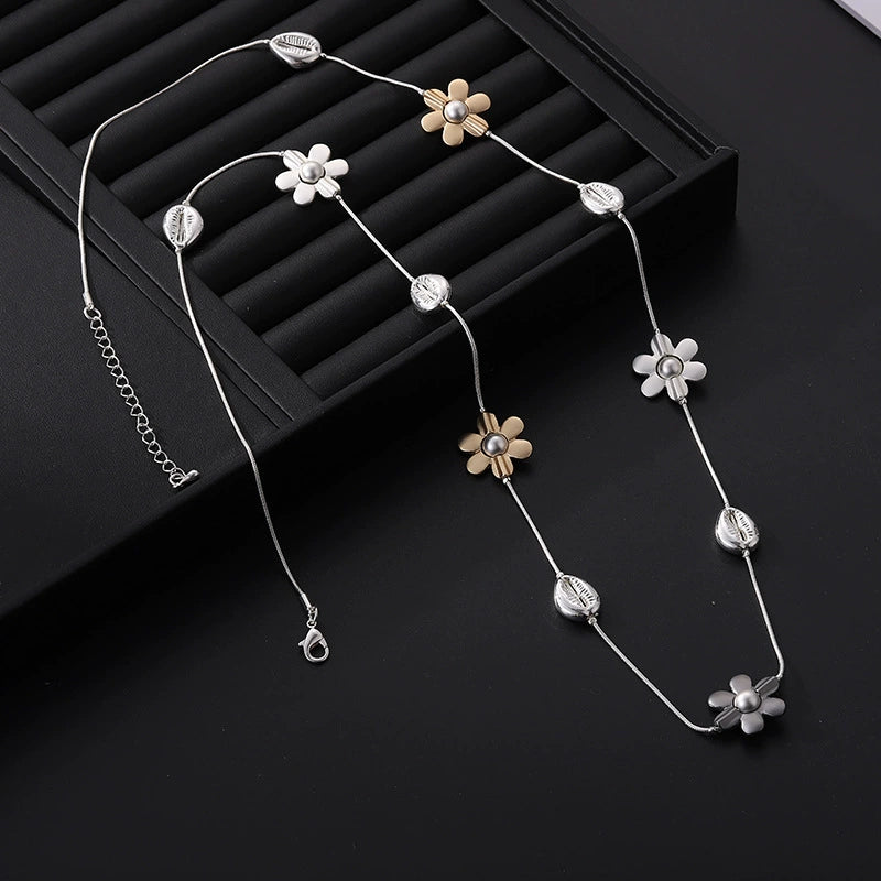 Bloom & Shell Long Necklace