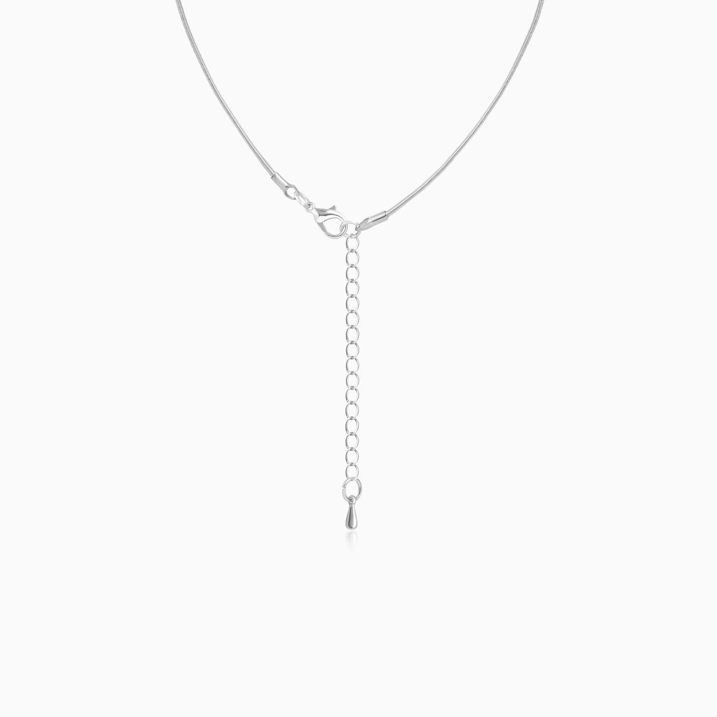 Elongated Heart Pendant Necklace