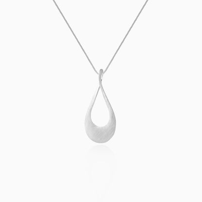 Fluid Teardrop Pendant Necklace