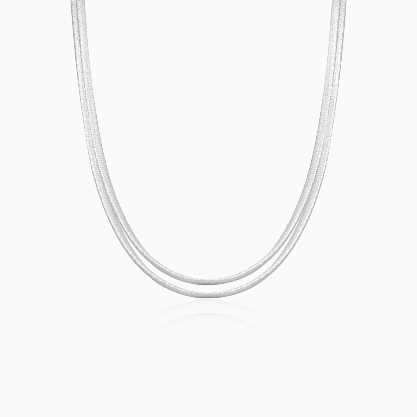 Double Heart Drop Necklace