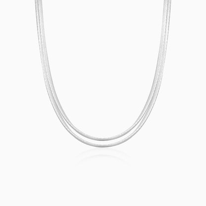 Double Heart Drop Necklace