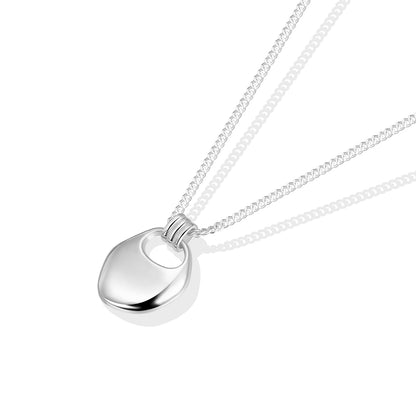 Minimalist Fluid Pendant Necklace