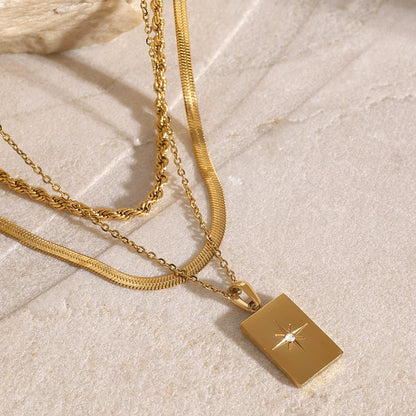 Starlit Layered Chain Set