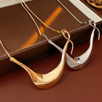 Sculptural Flow Pendant Necklace
