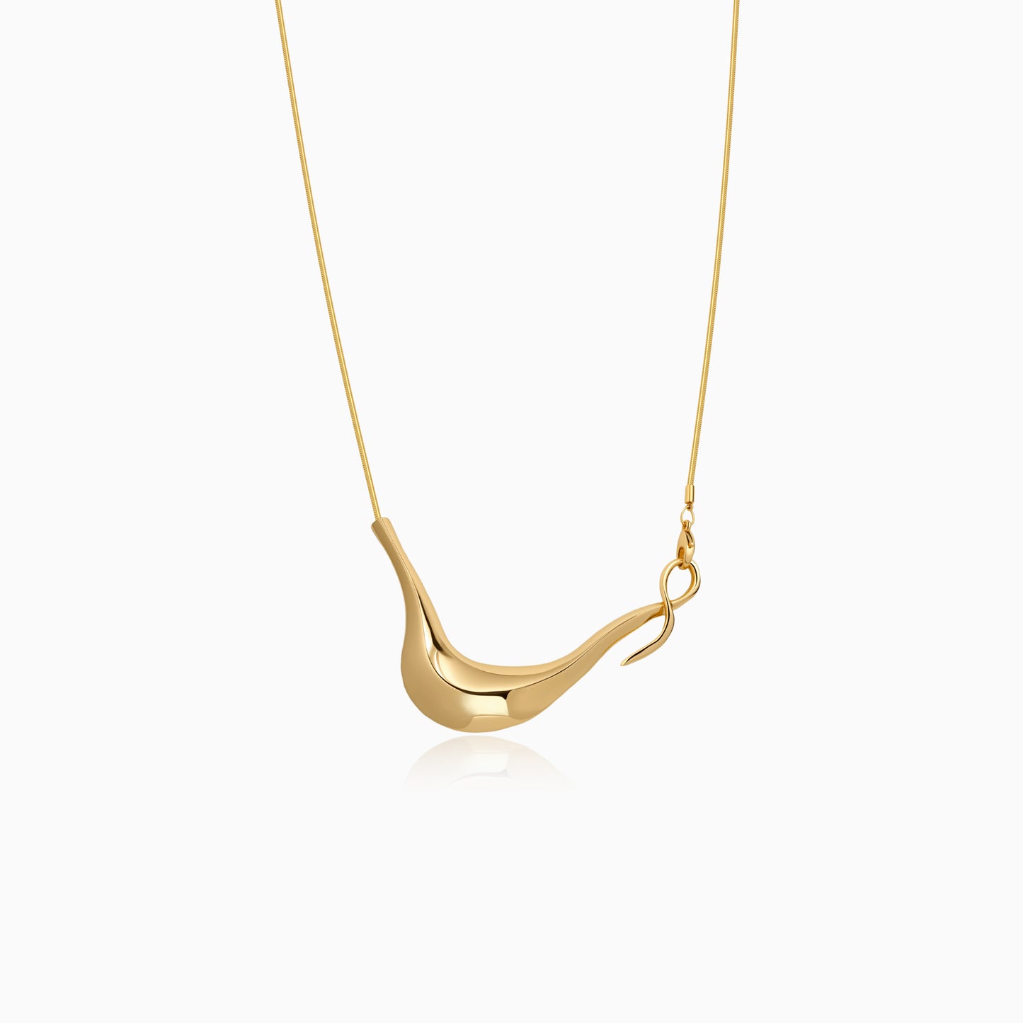 Sculptural Flow Pendant Necklace