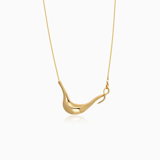 Sculptural Flow Pendant Necklace