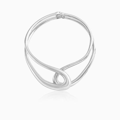 Fluid Curve Collar Necklace