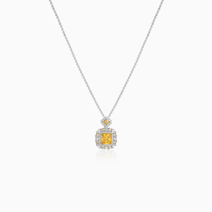 Luxe Sunburst Square Necklace