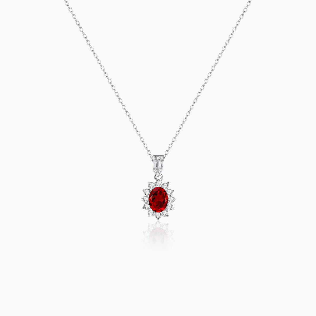 Oval Aurora Spark Necklace