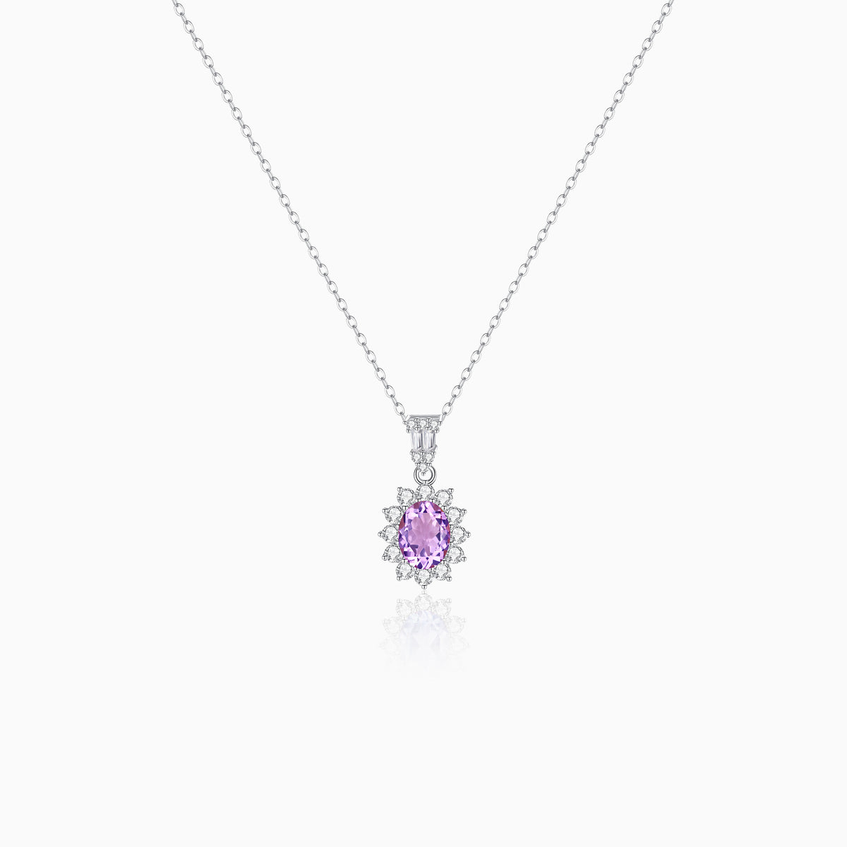 Oval Aurora Spark Necklace