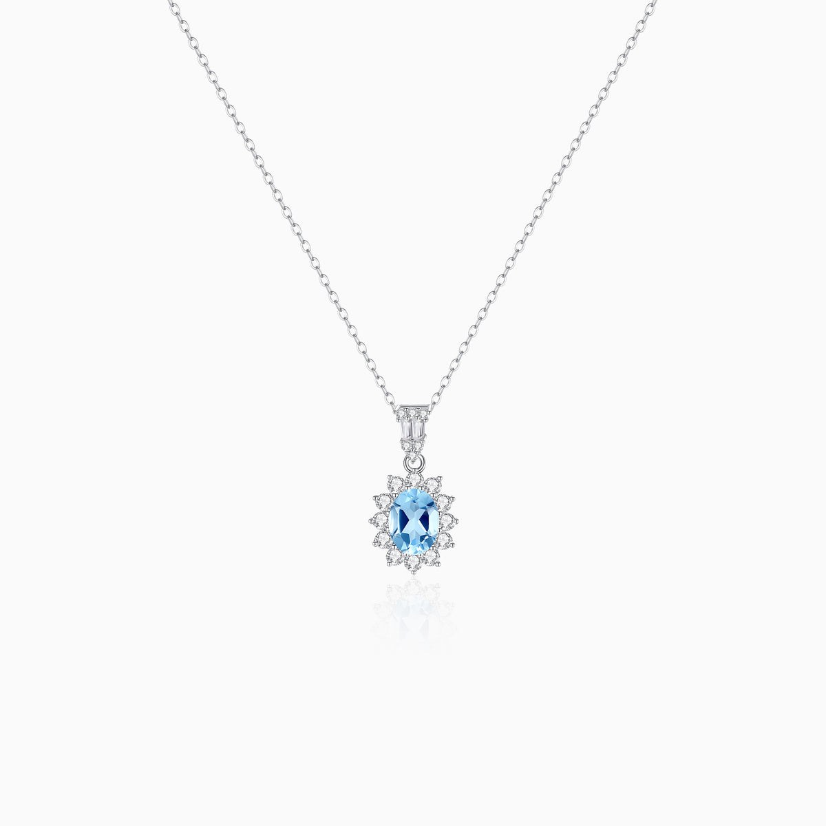 Oval Aurora Spark Necklace
