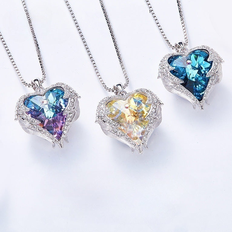 Guardian Angel Heart Necklace
