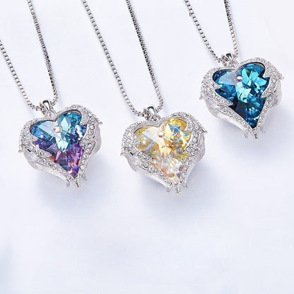 Guardian Angel Heart Necklace