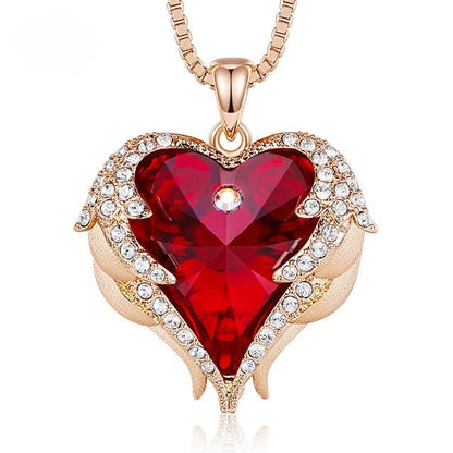 Guardian Angel Heart Necklace