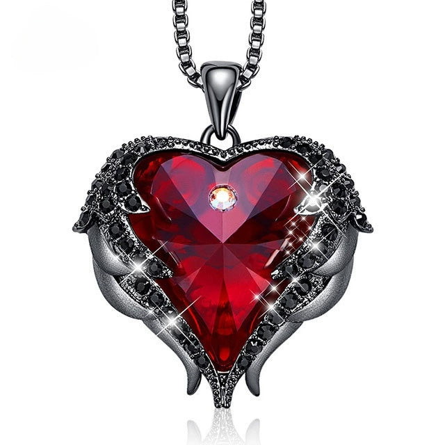 Guardian Angel Heart Necklace